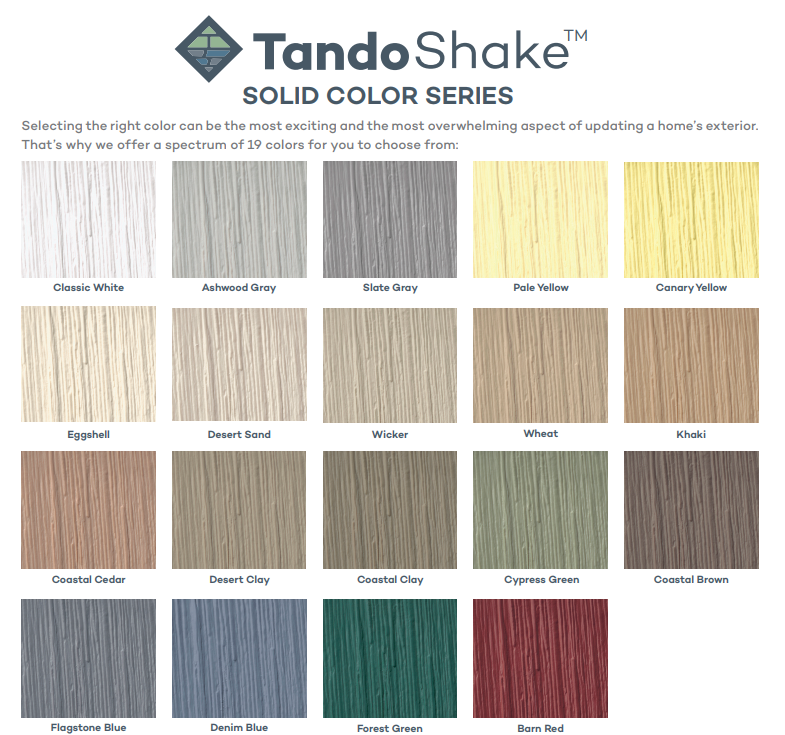 Tando Vinyl Shake & Shingle