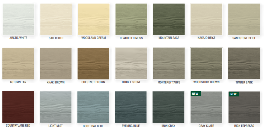 James Har Plank Siding See Installed Color Examples Here