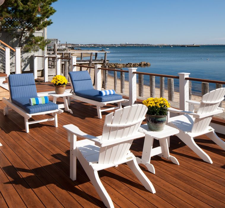 Pvc deck 2025 chairs